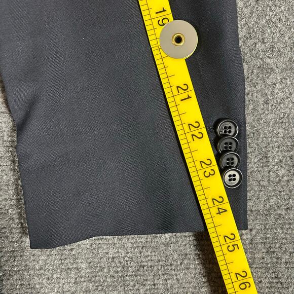 Adolfo 2pc Suit Super 120's 100% Wool Sport Coat Blazer Made in Italy 40R 34W - Picture 10 of 16